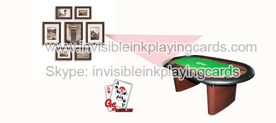 Truques de cartas de jogar dentro da pintura em parede 3D camera infravermelha