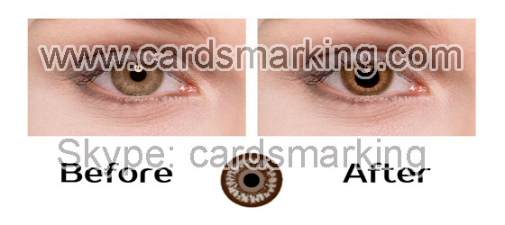 Infrarot Kontaktlinsen Poker für braune Augen
