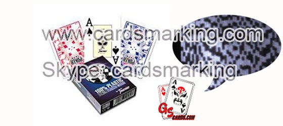 Unsichtbare Tinte markierte Barcode-Decks für Poker-Analysesystem