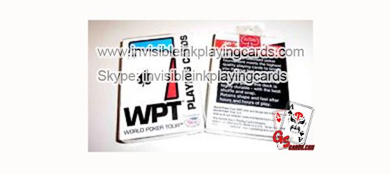 Marked Cards Contact Lenses Modiano WPT Poker