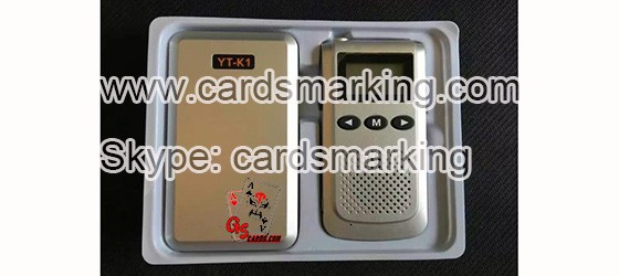 YT-K1 Interphone For Magic Marked Playing Cards Games